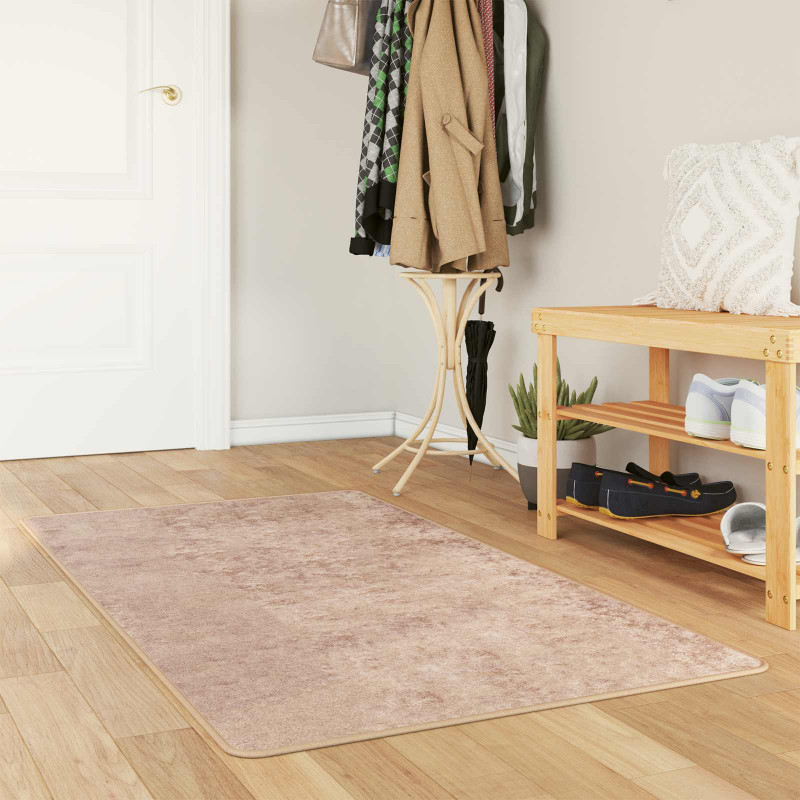 Chodnik dywanowy MARSA piaskowy 100 x 150 cm Poliester i PVC