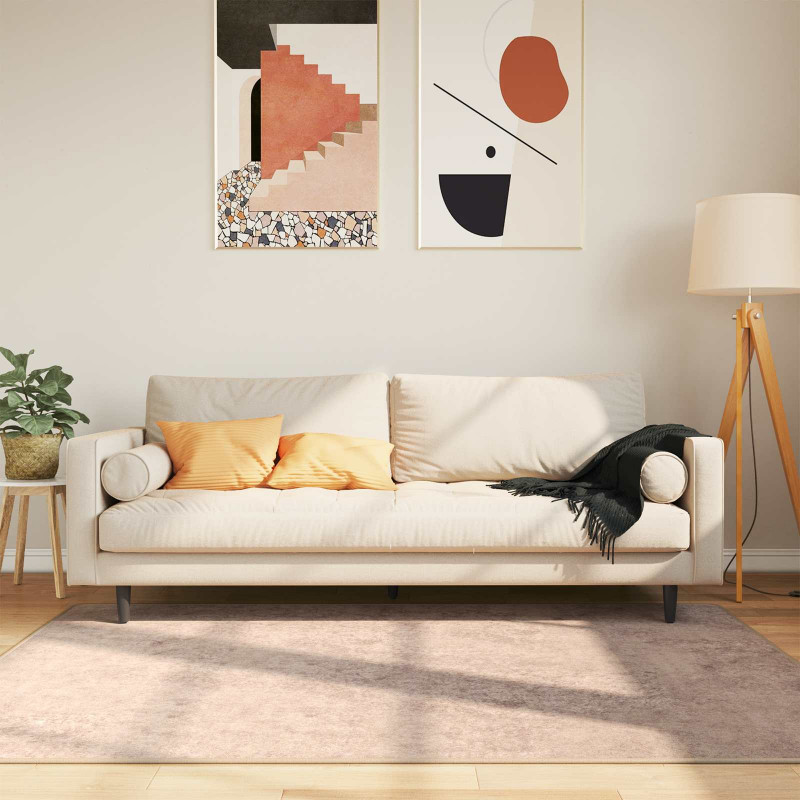 Chodnik dywanowy MARSA piaskowy 120 x 170 cm Poliester i PVC