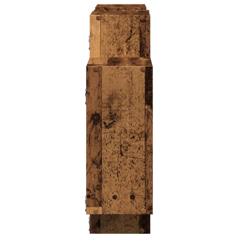 Półka ścienna, stare drewno, 159x18x65 cm