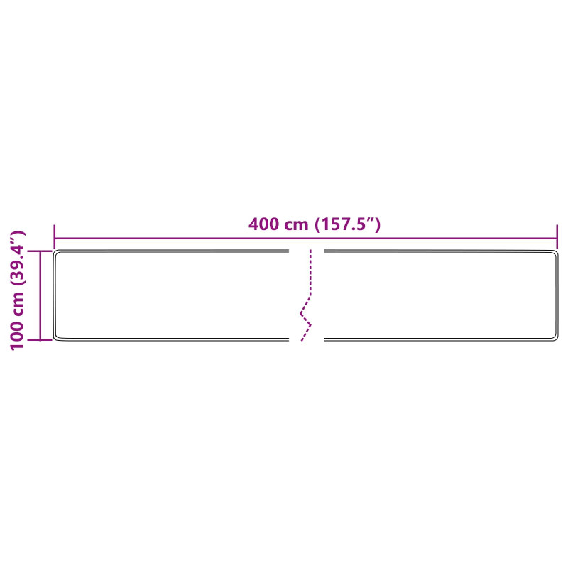 Chodnik dywanowy MARSA Wielokolorowe 100 x 400 cm