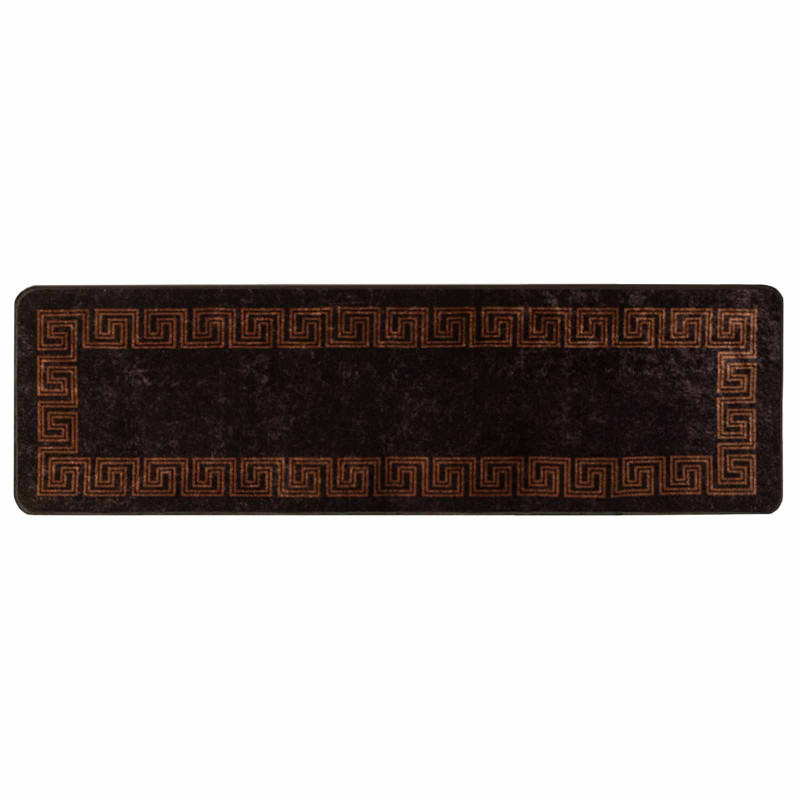 Chodnik dywanowy MARSA Czarny 50 x 150 cm Poliester i PVC