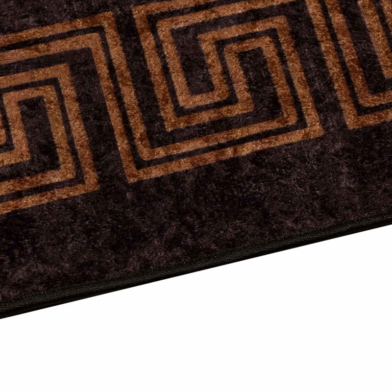 Chodnik dywanowy MARSA Czarny 50 x 200 cm Poliester i PVC