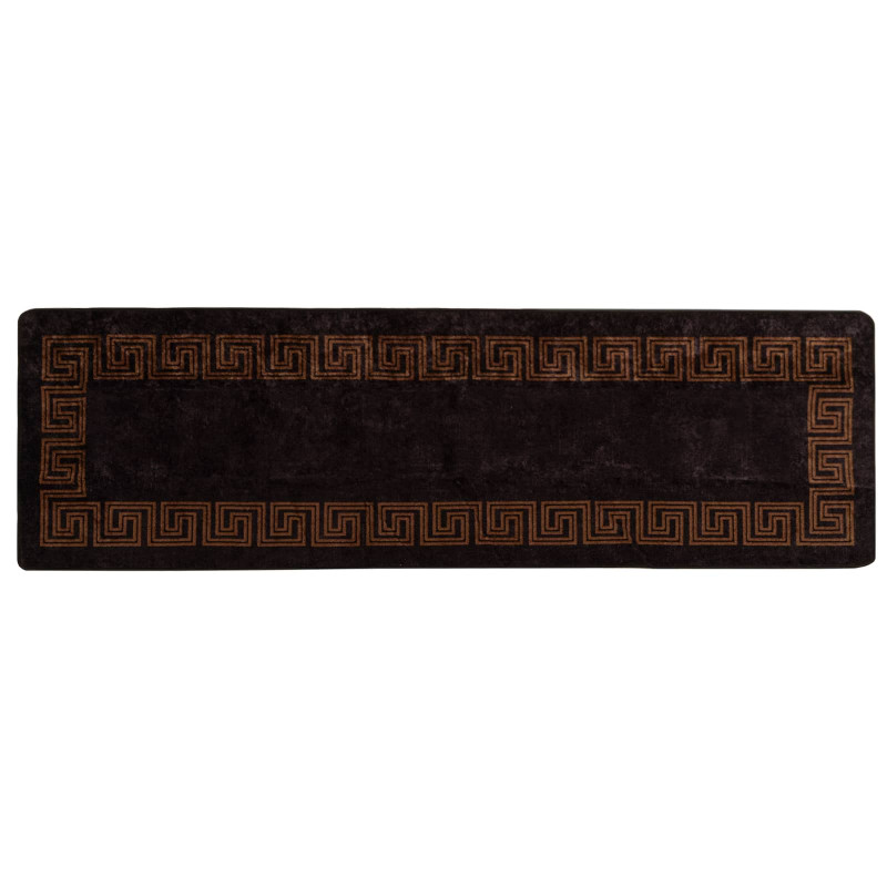 Chodnik dywanowy MARSA Czarny 80 x 250 cm Poliester i PVC
