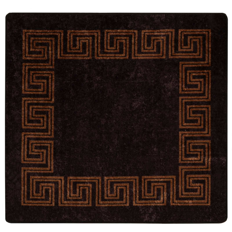 Chodnik dywanowy MARSA Czarny 100 x 100 cm Poliester i PVC