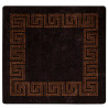 Chodnik dywanowy MARSA Czarny 100 x 100 cm Poliester i PVC