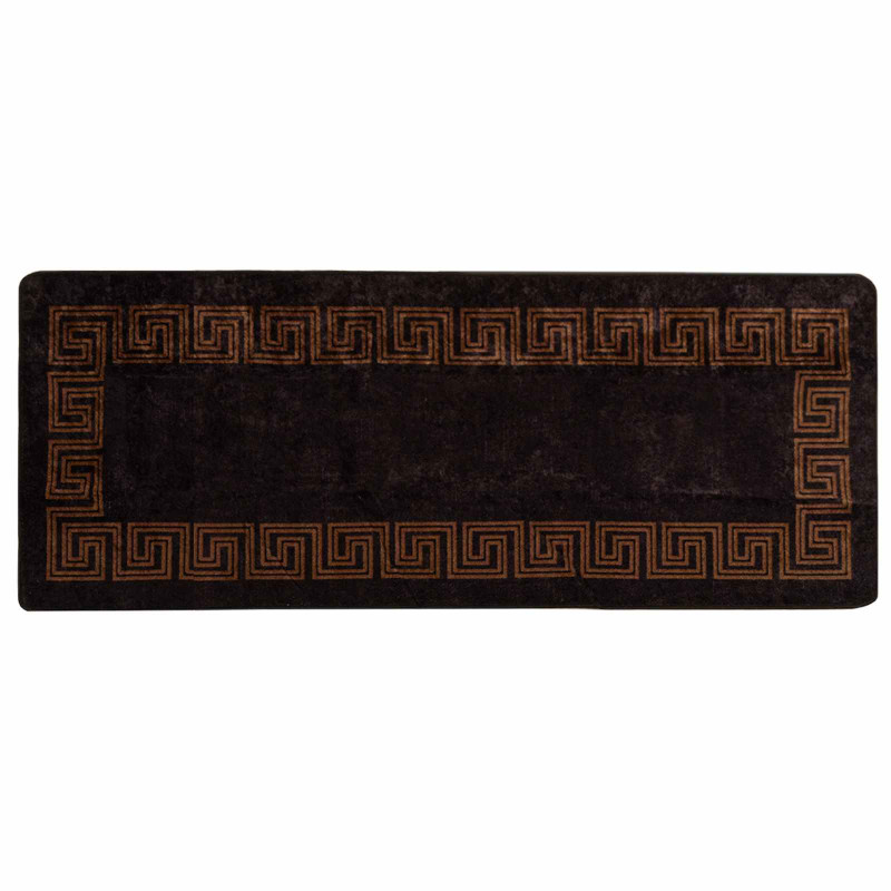 Chodnik dywanowy MARSA Czarny 100 x 250 cm Poliester i PVC