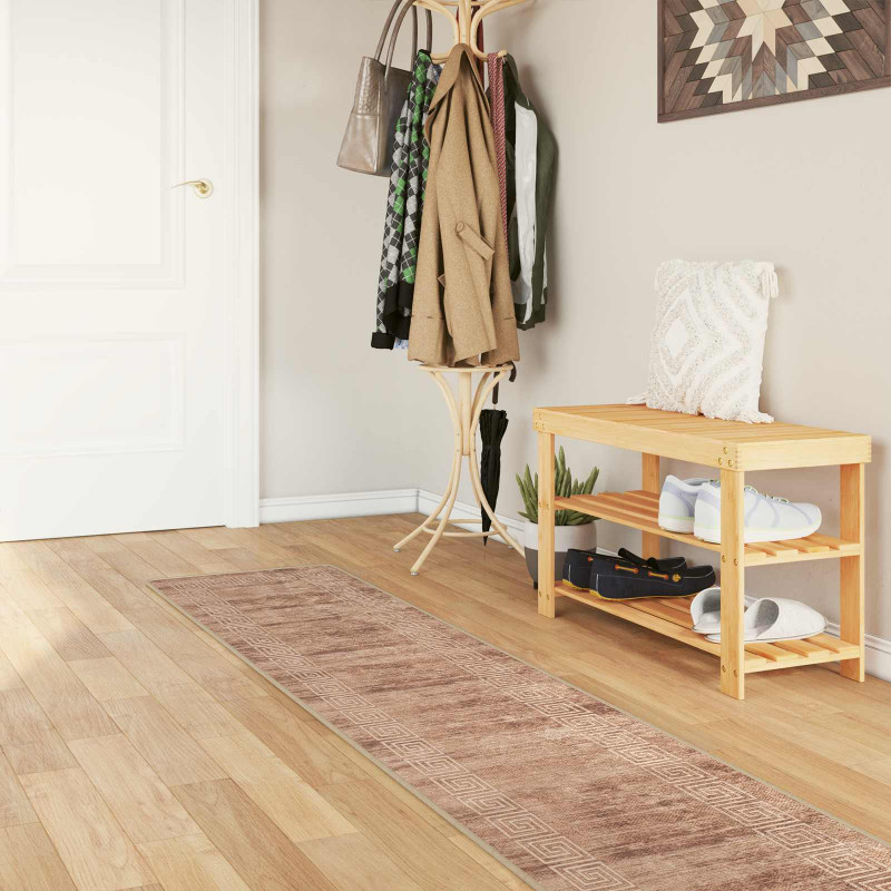 Chodnik dywanowy MARSA Biały 50 x 300 cm Poliester i PVC