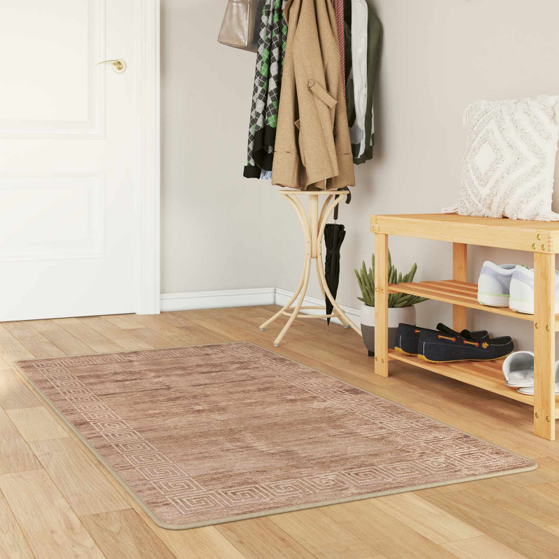 Chodnik dywanowy MARSA Biały 100 x 150 cm Poliester i PVC
