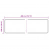 Chodnik dywanowy MARSA Biały 100 x 400 cm Poliester i PVC