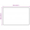 Chodnik dywanowy MARSA Czarny 100 x 150 cm Poliester i PVC