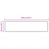 Chodnik dywanowy MARSA Szary 50 x 200 cm Poliester i PVC