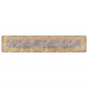 Chodnik dywanowy MARSA Szary 50 x 250 cm Poliester i PVC