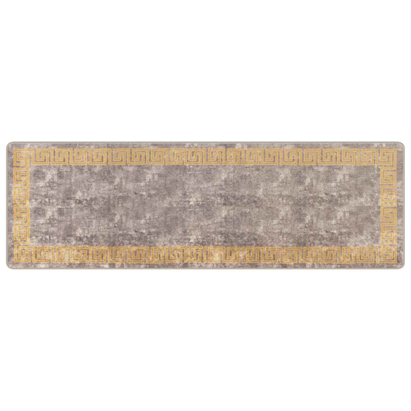 Chodnik dywanowy MARSA Szary 80 x 250 cm Poliester i PVC