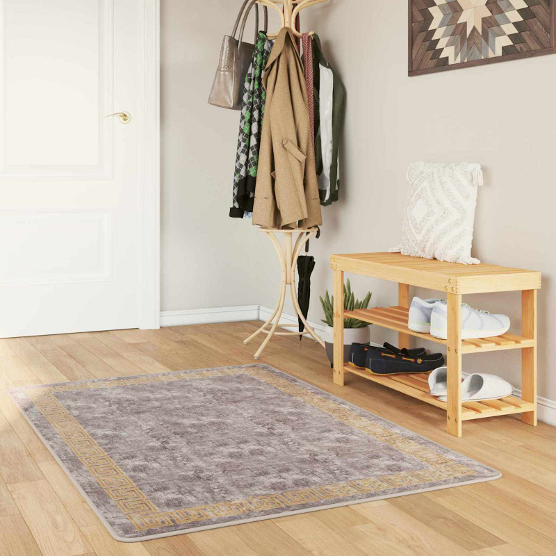 Chodnik dywanowy MARSA Szary 100 x 150 cm Poliester i PVC