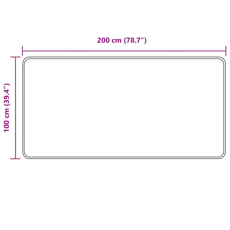 Chodnik dywanowy MARSA Szary 100 x 200 cm Poliester i PVC