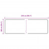 Chodnik dywanowy MARSA Szary 100 x 250 cm Poliester i PVC