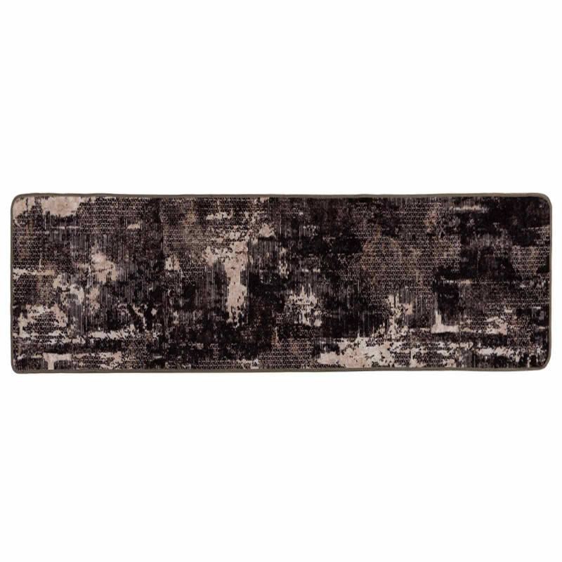 Chodnik dywanowy MARSA Czarny 50 x 150 cm Poliester i PVC