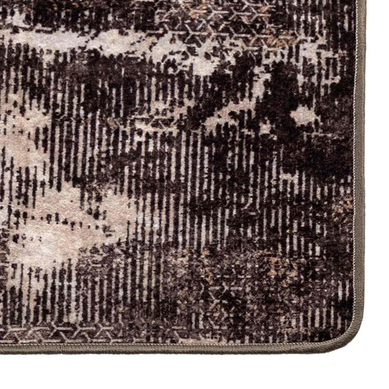 Chodnik dywanowy MARSA Czarny 50 x 150 cm Poliester i PVC