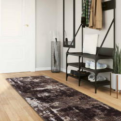 Chodnik dywanowy MARSA Czarny 80 x 450 cm Poliester i PVC