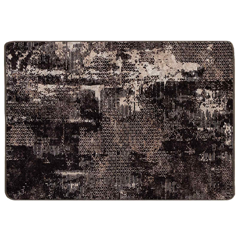 Chodnik dywanowy MARSA Czarny 100 x 150 cm Poliester i PVC