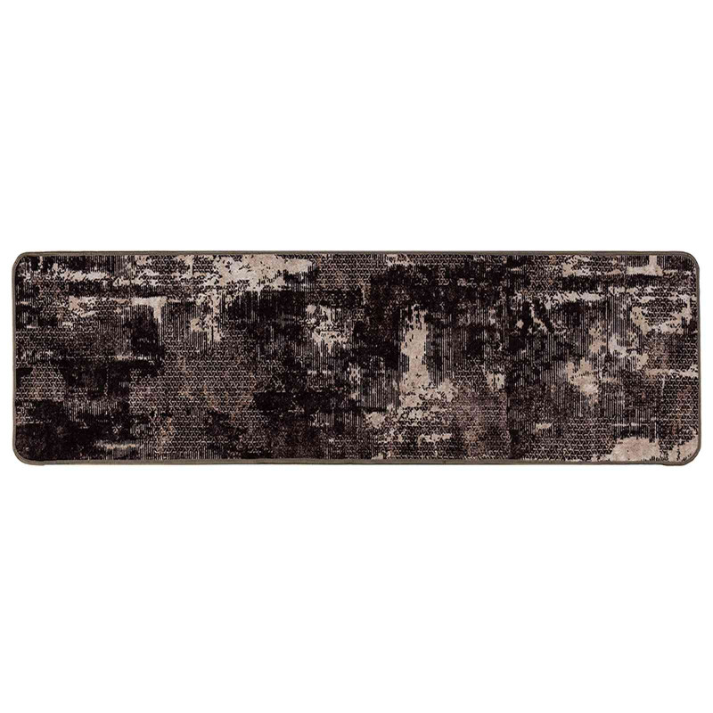 Chodnik dywanowy MARSA Czarny 100 x 450 cm Poliester i PVC