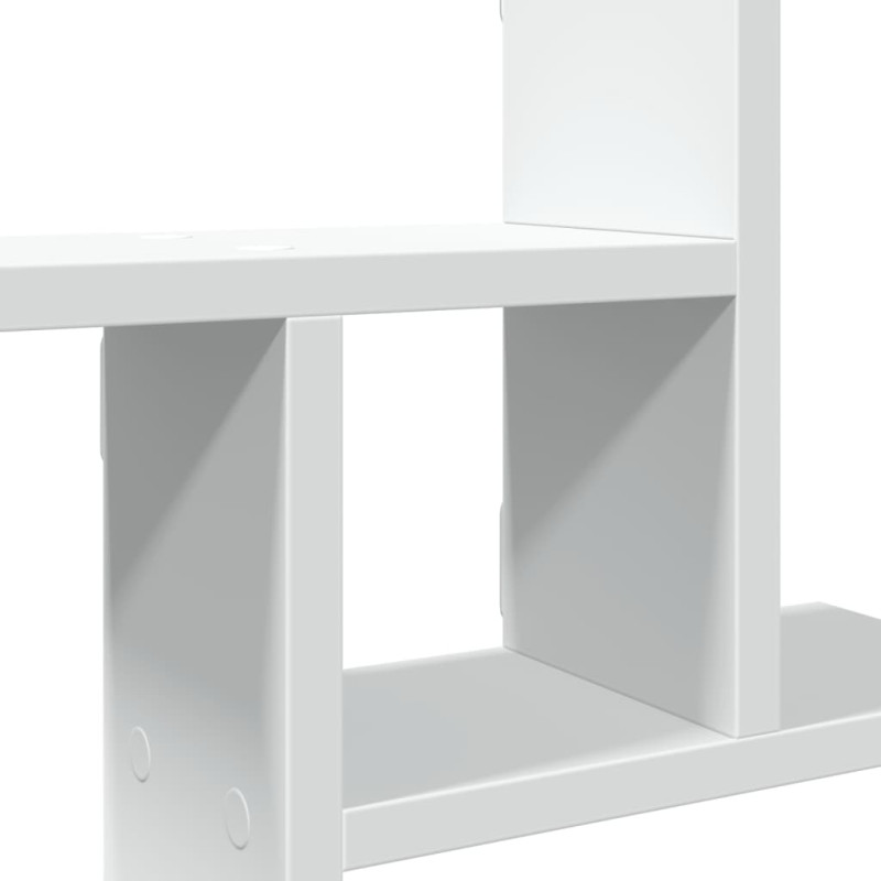 Półki ścienne, 2 szt., białe, 50x12x50 cm
