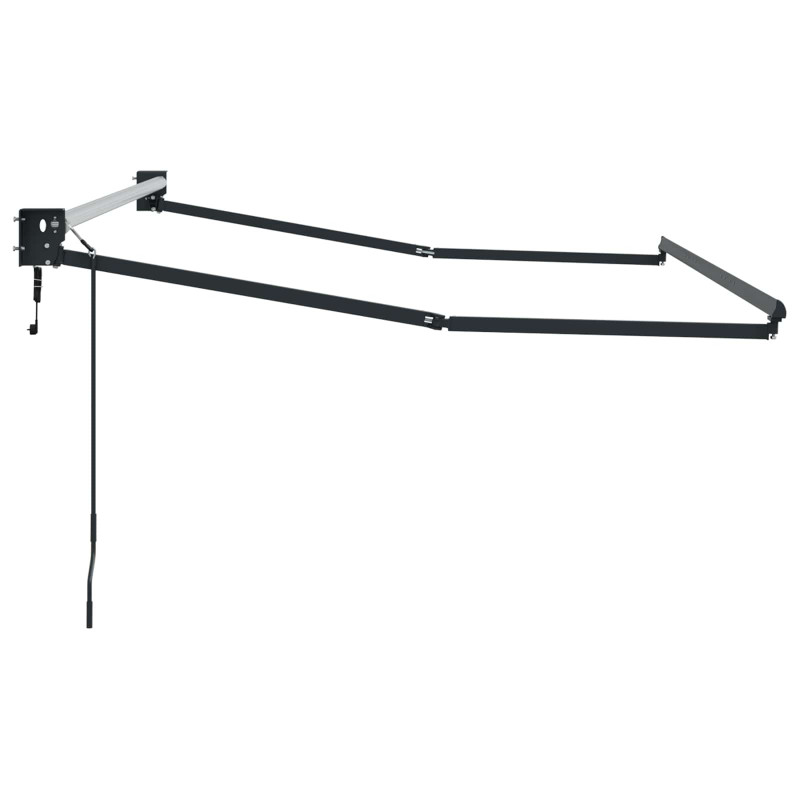 Elektryczna rama markizy składanej Antracyt 3,5 x 2 m Aluminium