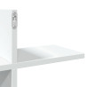 Półka wisząca, biała, 124,5x18x60,5 cm, materiał drewnopochodny