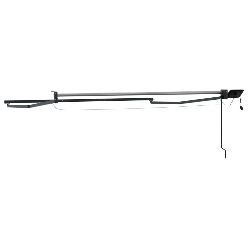 Elektryczna rama markizy składanej Antracyt 3,5 x 2 m Aluminium