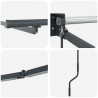 Elektryczna rama markizy składanej Antracyt 3,5 x 2 m Aluminium