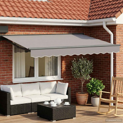 Rama manualnej markizy Z regulacją Antracyt 3,5 x 2 m Stal