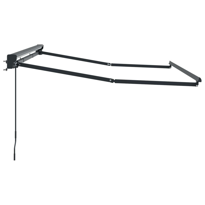 Rama manualnej markizy Z regulacją Antracyt 3,5 x 2 m Stal