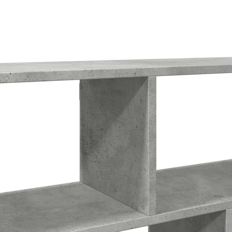 Półka ścienna, szarość betonu, 100x25x50 cm