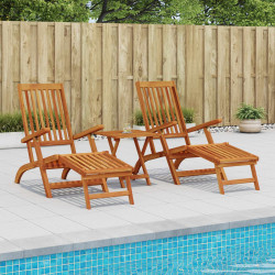 Leżak z funkcją pochylania i składania 2 pcs 55 x 146 x 91 cm