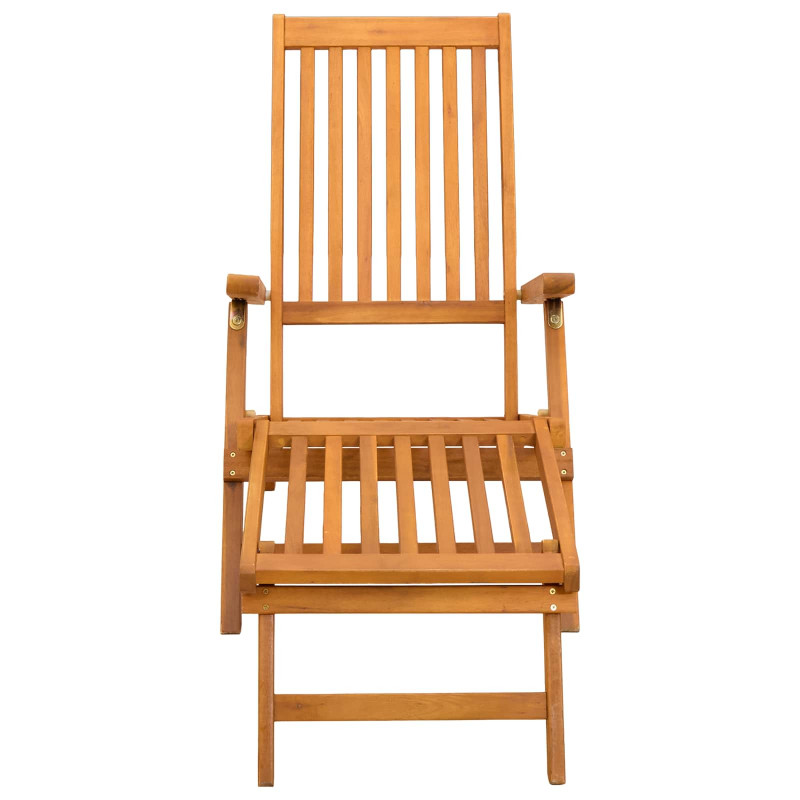 Leżak z funkcją pochylania i składania 2 pcs 55 x 146 x 91 cm