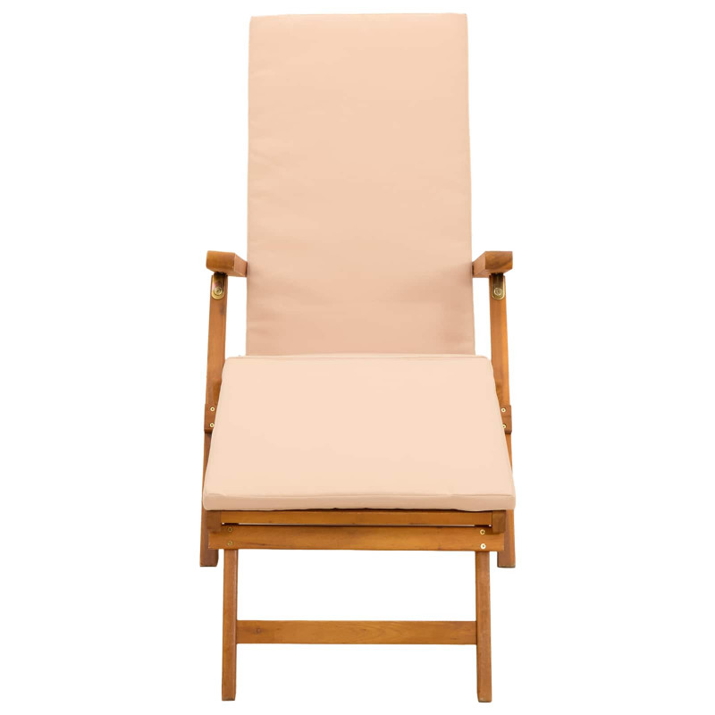 Leżak z funkcją pochylania i składania 2 pcs 55 x 146 x 91 cm