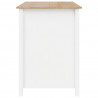 Wyspy Kuchenne HILL Biały 112 x 66 x 90 cm Lite drewno sosnowe