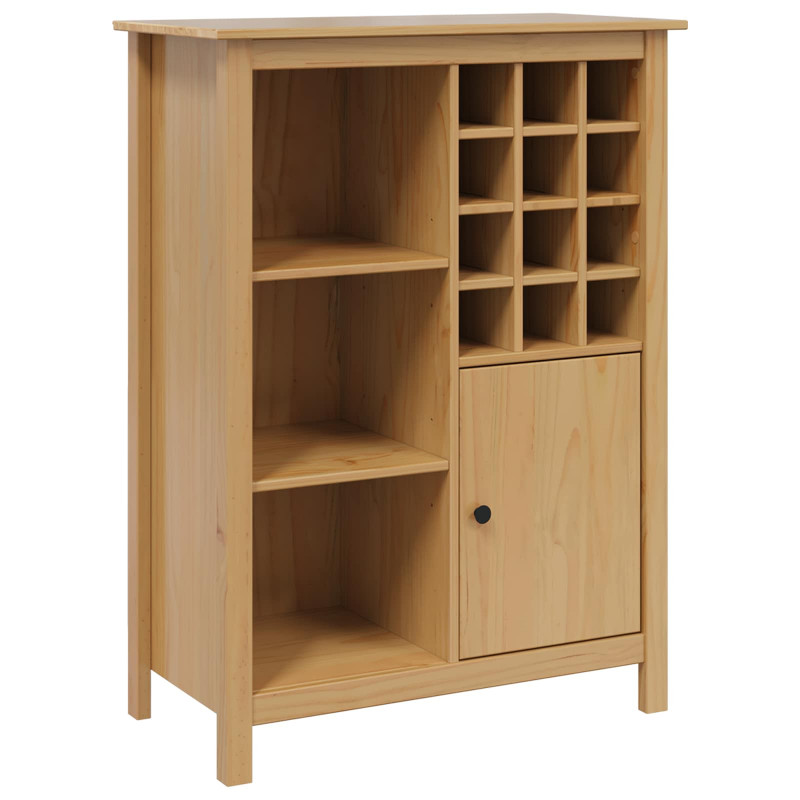 Szafka na wino HILL Miodowy brąz 79.5 x 40 x 107.5 cm