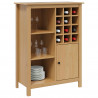 Szafka na wino HILL Miodowy brąz 79.5 x 40 x 107.5 cm