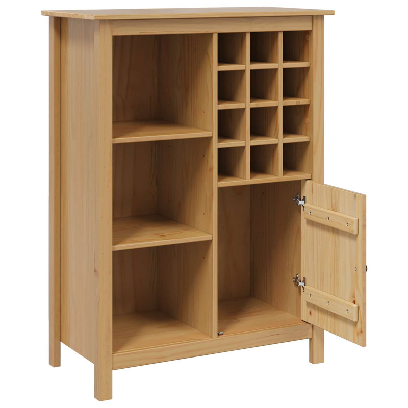 Szafka na wino HILL Miodowy brąz 79.5 x 40 x 107.5 cm