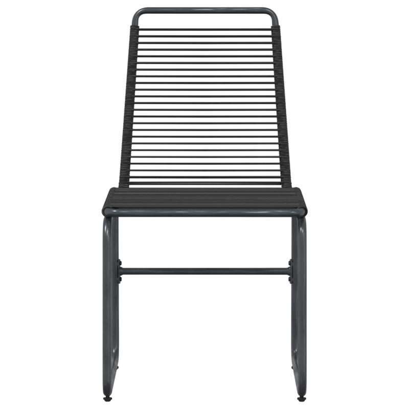 Krzesła ogrodowe 2 pcs Czarny 48 x 55 x 89,5 cm rattan