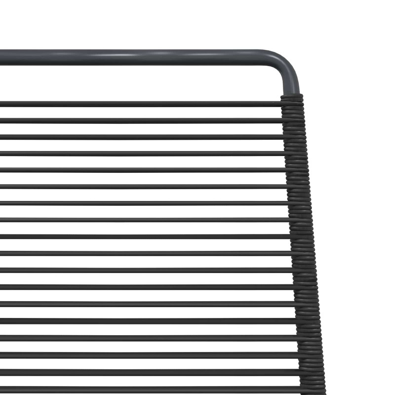 Krzesła ogrodowe 2 pcs Czarny 48 x 55 x 89,5 cm rattan