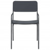 Krzesła ogrodowe 2 pcs Antracyt 51 x 55 x 81 cm Stal