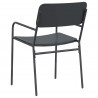 Krzesła ogrodowe 2 pcs Antracyt 51 x 55 x 81 cm Stal