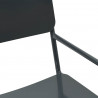 Krzesła ogrodowe 2 pcs Antracyt 51 x 55 x 81 cm Stal