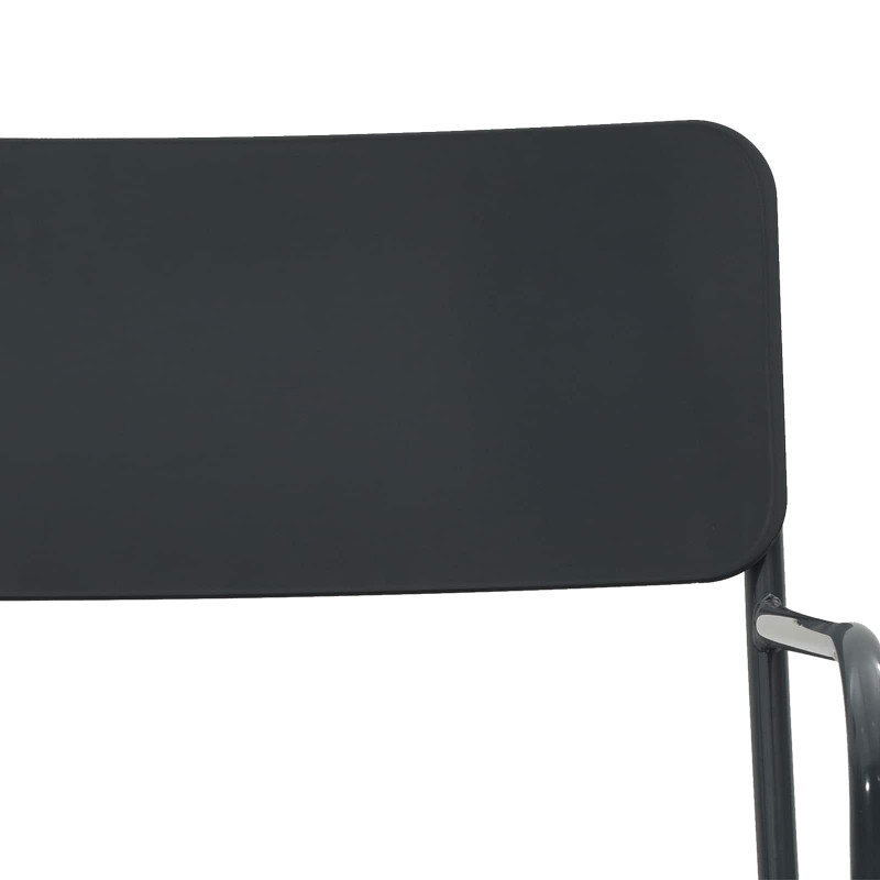 Krzesła ogrodowe 2 pcs Antracyt 51 x 55 x 81 cm Stal