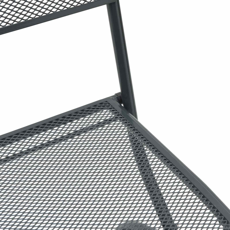 Krzesła ogrodowe 2 pcs Antracyt 52,5 x 46 x 82 cm Żelazo