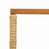 Stół na Zewnątrz Naturalny 80 x 40 x 40 cm Stal i poli rattan