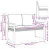 Ławka ogrodowa Beżowy i kremowy 107 x 61 x 80 cm polirattan