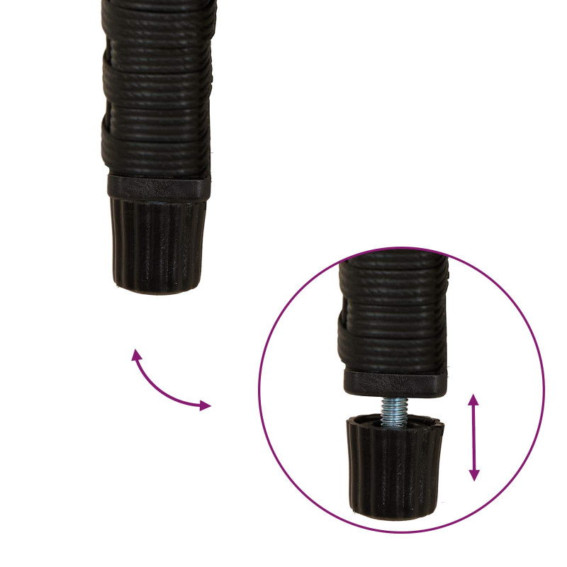 Zestaw sof na zewnątrz z poduszką 4 pcs Czarny i kremowo-biały
